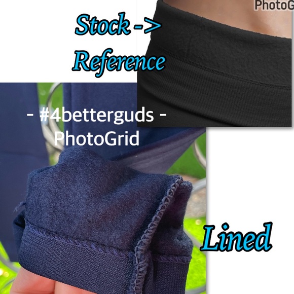 NEW Yelete Insulated Fleece Lined Stretch Seamless Slim Leggings Navy One Size - Picture 6 of 16